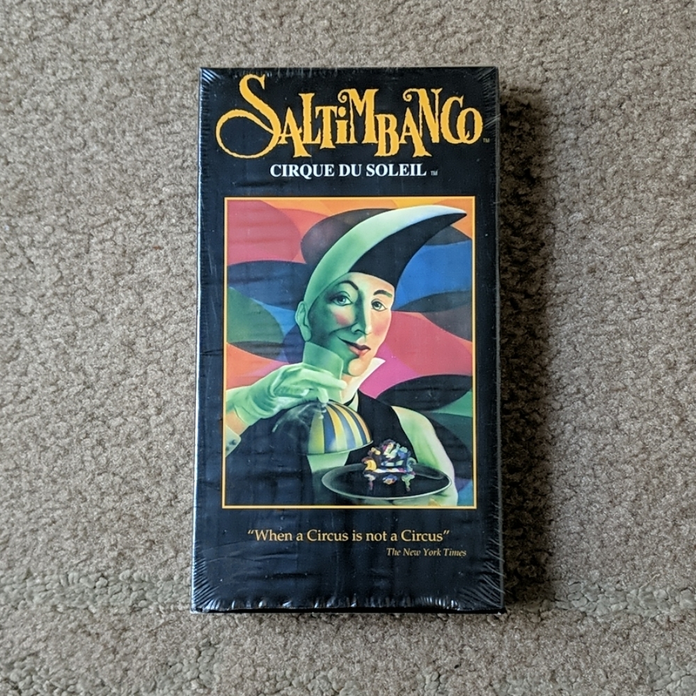 ☘️(3/$30) Vintage VHS Cirque Du Soleil Saltimbango